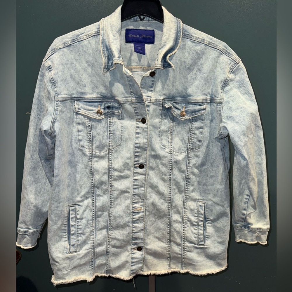 Casual Designs Faded Blue Denim Jacket